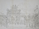 CAROL POPP DE SZATHMARI , CARUL ALEGORIC '' AGRICULTURA '' , PENTRU INCORONAREA DE LA 10 MAI 1881 , LITOGRAFIE - PROBA