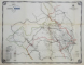 HARTA CAILOR DE COMUNICATIE DIN JUDETUL FALTICENI  , CROMOLITOGRAFIE ,   SCARA 1 : 200.000, 1914