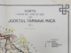 HARTA CAILOR DE COMUNICATIE DIN JUDETUL TARNAVA MICA  , CROMOLITOGRAFIE ,   SCARA 1 : 200.000, 1925