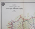 HARTA CAILOR DE COMUNICATIE DIN JUDETUL TREI SCAUNE  , CROMOLITOGRAFIE ,   SCARA 1 : 200.000, 1925