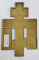 IISUS RASTIGNIT, CRUCIFIX DIN BRONZ SI EMAIL, RUSIA, SECOL. 19