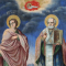 Sf. Apostol Toma si Sf. Ierarh Nicolae, Icoana Romaneasca, cca. 1850
