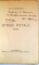 STINSE PETALE , VERSURI , 1940 , DEDICATIE*