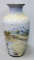 Vas decorativ din ceramica, pictat manual, Secol 20