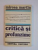 CRITICA SI PROFUNZIME de MIRCEA MARTIN , 1974