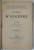 ELEMENTS D 'ALGEBRE par H. BOS , 1893