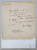 SCRISOARE OLOGRAFA , SCRISA SI SEMNATA DE RADU D. ROSETTI , DATATA 15 NOIEMBRIE 1924