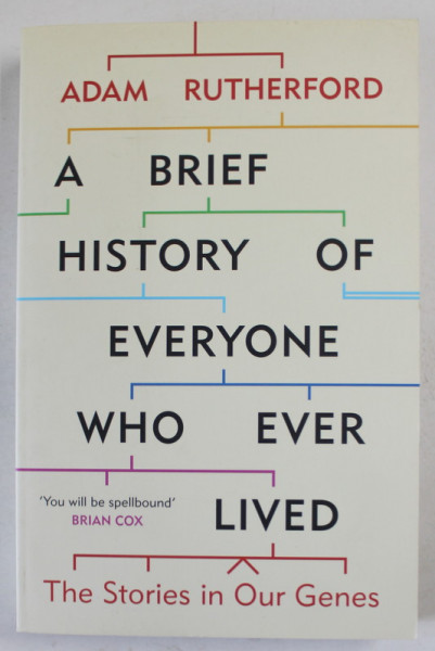 A BRIEF HISTORY OF EVERYONE WHO EVER LIVED by ADAM RUTHERFORD , THE STORIES IN OUR GENES , 2017