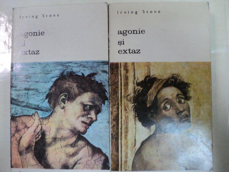 AGONIE SI EXTAZ , VOLUMELE I - II de IRVING STONE , 1971 * MICI DEFECTE
