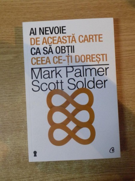 AI NEVOIE DE ACEASTA CARTE SA CA OBTII CE-TI DORESTI de MARK PALMER , SCOTT SOLDER , Bucuresti 2013 * PREZINTA SUBLINIERI SI HALOURI DE APA