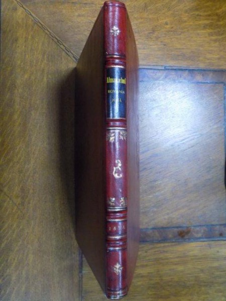 ALMANACHUL SOCIETATII ACADEMICE SOCIAL-LITERARE "ROMANIA JUNA", VOL.II, VIENA 1888