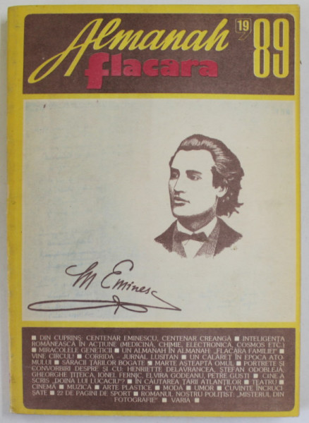 ALMANAH FLACARA , 1989 , PREZINTA PETE SI HALOURI DE APA *