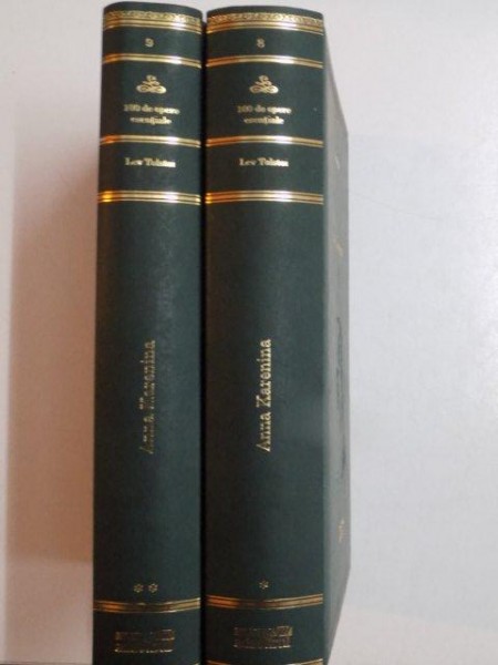 ANNA KARENINA , VOL. I - II de LEV TOLSTOI , 2008 * BIBLIOTECA ADEVARUL / VOLUMUL II PREZINTA HALOURI DE APA