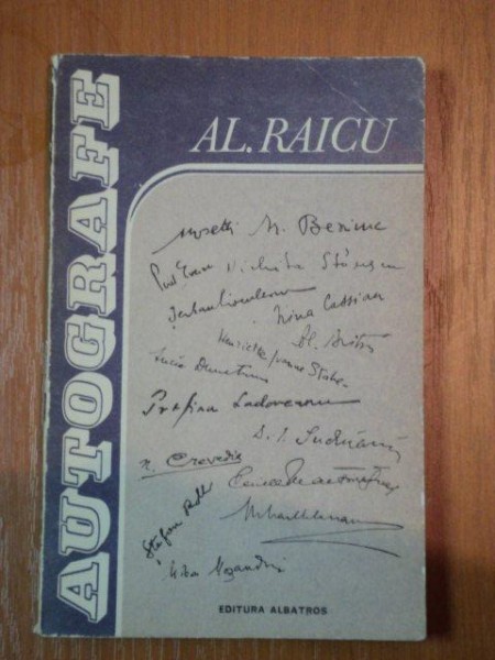 AUTOGRAFE-AL. RAICU  BUCURESTI 1983