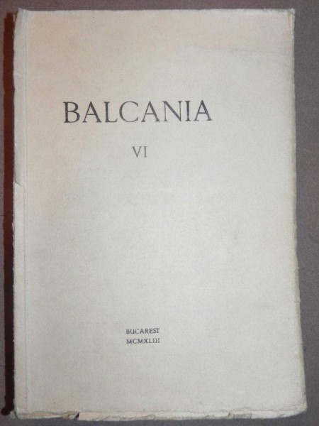 BALCANIA VI- BUC. 1943