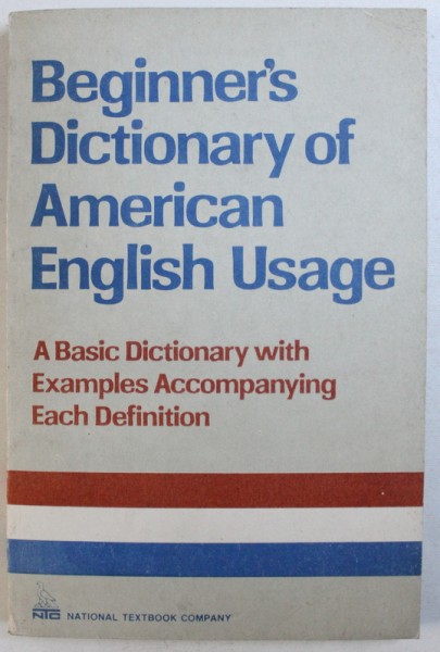 BEGINNER'S DICTIONARY OF AMERICAN ENGLISH USAGE by P. H. COLLIN ... CAROL WEILAND , 1994