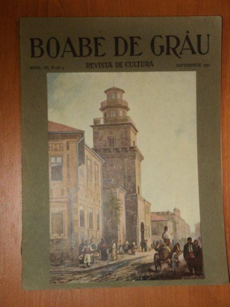 BOABE DE GRAU, REVISTA DE CULTURA, ANUL III, NR. 9, SEPT. 1932