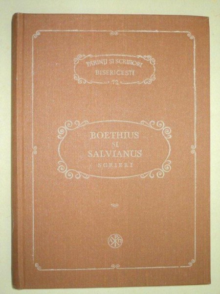 BOETHIUS SI SALVIANUS 1992-NICOLAE CORNEANU