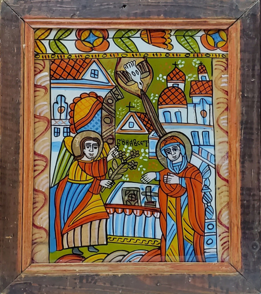 BUNAVESTIRE, ICOANA PE GLAJA, SCHEII BRASOVULUI, SECOL 19