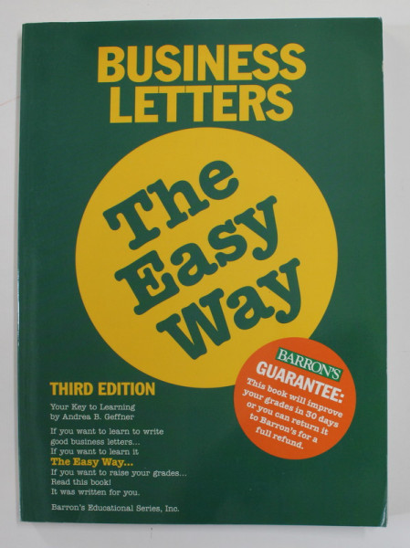 BUSINESS LETTERS - THE EASY WAY , THIRD EDITION , 1997