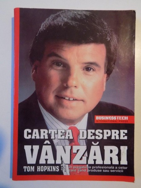 CARTEA DESPRE VANZARI de TOM HOPKINS 2001 * PREZINTA HALOURI DE APA