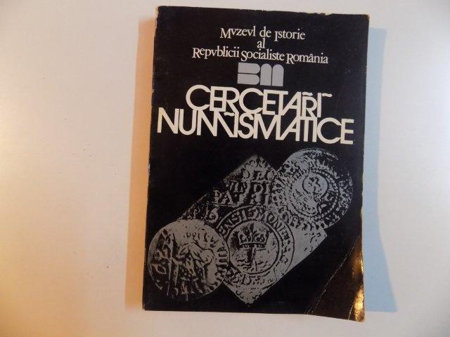 CERCETARI NUMISMATICE, VOLUMUL II  1979