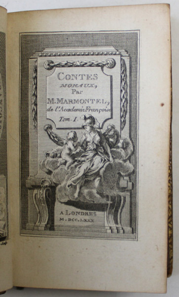 CONTES MORAUX par M. MARMONTEL , TOME  PREMIER , 1780
