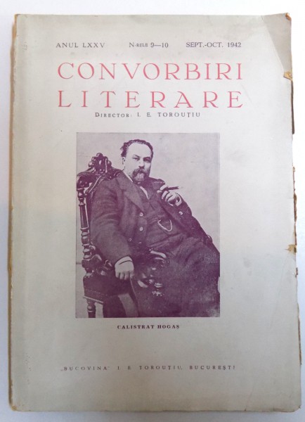 CONVORBIRI LITERARE - ANUL LXXV,  NR. 9- 10 , SEPT. - OCT. 1942