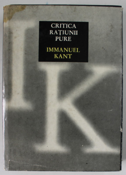 CRITICA RATIUNII PURE de IMMANUEL KANT , 1969