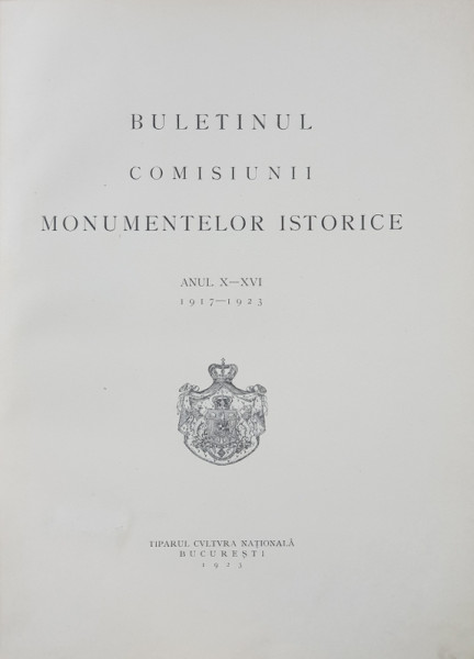 CURTEA DOMNEASCA DIN ARGES - BUCURESTI, 1923