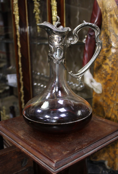 DECANTOR DE VIN , ART NOUVEAU , GERMANIA , cca. 1900
