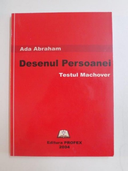 DESENUL PERSOANEI , TESTUL MACHOVER de ADA ABRAHAM , 2004 , PREZINTA HALOURI DE APA