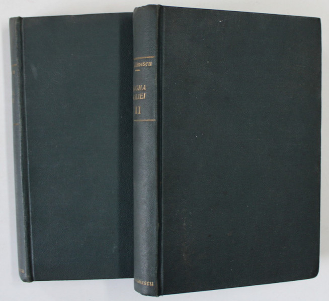 ENIGMA OTILIEI de GEORGE CALINESCU , VOLUMELE I - II , 1938 , EDITIA I *