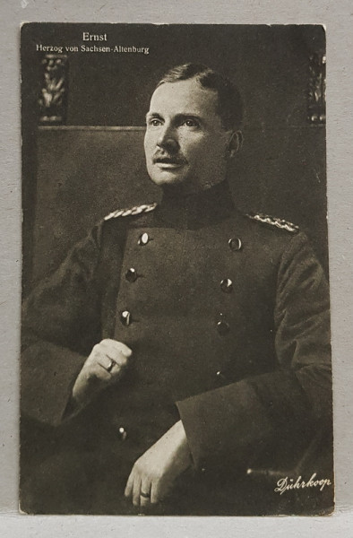 ERNST  DUCE DE SACHSEN  - ALTENBURG , CARTE POSTALA ILUSTRATA , MONOCROMA, NECIRCULATA , PERIOAD PRIMULUI RAZBOI MONDIAL