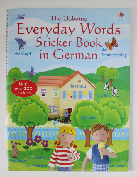 EVERYDAY WORDS STICCKER BOOK  IN GERMAN , design and modelmaker JO LITCHFIELD , 2014