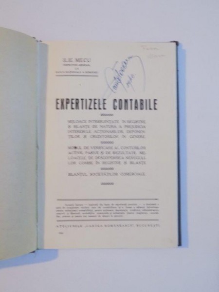 EXPERTIZELE CONTABILE de ILIE MECU
