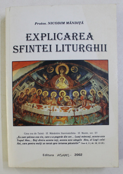 EXPLICAREA SFINTEI LITURGHII de NICODIM MANDITA , 2000