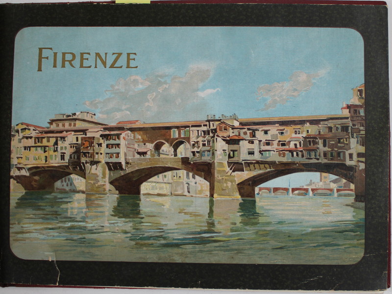FIRENZE / FIRENZE SCULTURA , COLIGAT DE DOUA ALBUME CU FOTOGRAFII DE EPOCA , INCEPUTUL SEC. XX
