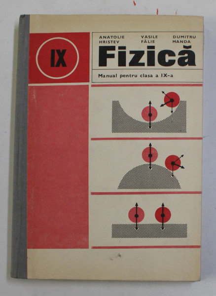 FIZICA , MANUAL PENTRU CLASA A IX -A de ANATOLIE HRISTEV si DUMITRU  MANDA , 1979