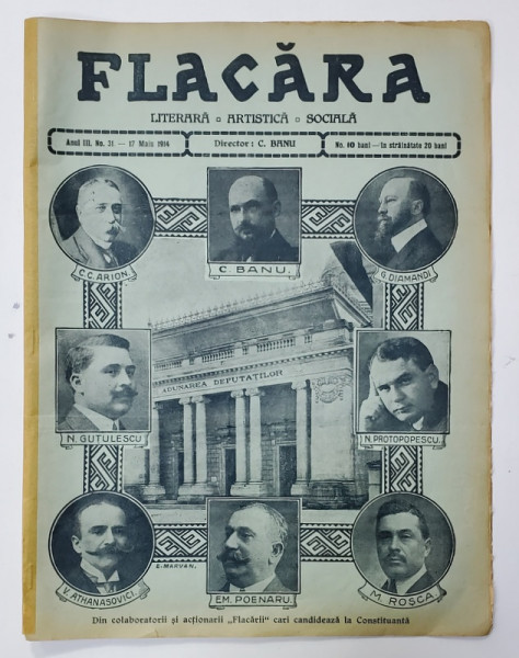 FLACARA , LITERARA , ARTISTICA , SOCIALA , ANUL III , NR. 31 , 17 MAI   , 1914