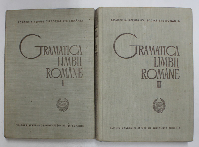 GRAMATICA LIMBII ROMANE , VOLUMELE I - II , 1966