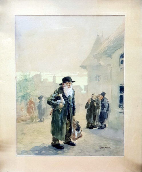 IGNAT BEDNARIK (1882-1963) - EVREI LA TARG