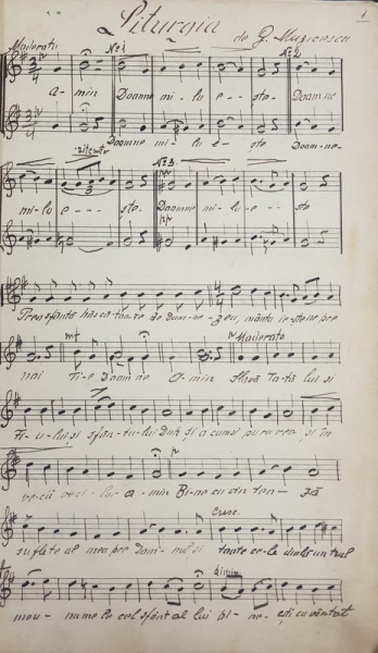 IMNELE SFINTEI LITURGHII , CAIET CU PORTATIVE CU NOTELE SI TEXTUL SCRISE MANUAL , LIPSA O PAGINA DIN CUPRINS , DATAT 1940 , NECESITA RELEGAREA COPERTILOR *