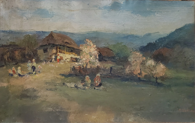 Ion Marinescu Valsan (1865-1936) - Paisaj din Arges