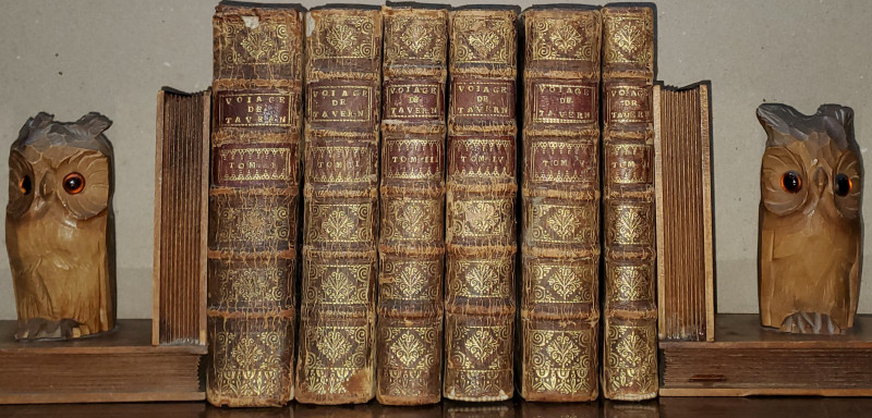 Jean Baptiste TAVERNIER, Les Six Voyages qu'il a fait en Tuquie en Perse et aux Indes, 6 volume - Rouen, 1712