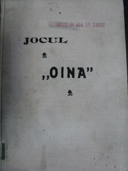 JOCUL OINA    -REGULAMENT PENTRU CONCURSURI GENERALE - C.D. GHEORGHIU