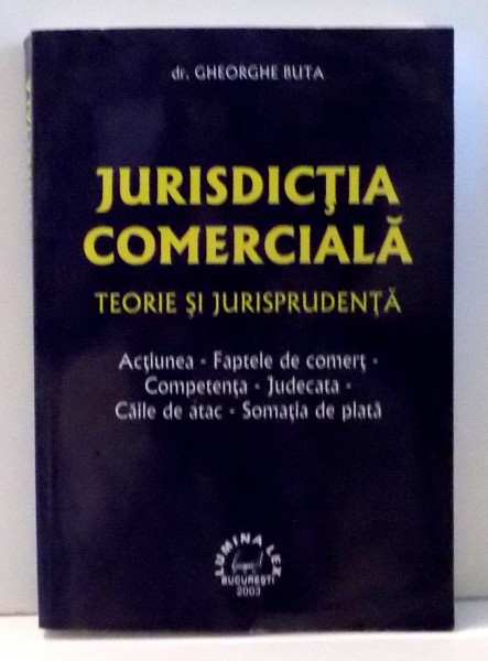 JURISDICTIA COMERCIALA de GHEORGHE BUTA , 2003