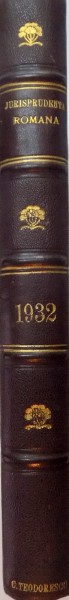 ''JURISPRUDENTA ROMANA'' A INALTEI CURTI DE CASATIE SI JUSTITIE, ANUL IX, 1932