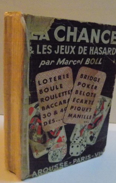 LA CHANCE ET LES JEUX DE HASARD, 155 GRAVURES, 108 TABLEAUX, 1936