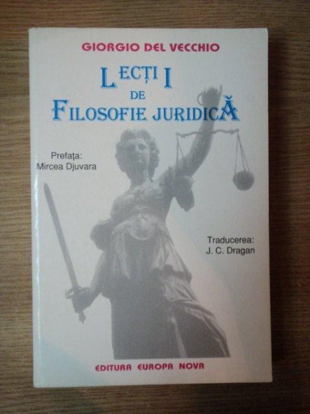 LECTII DE FILOSOFIE JURIDICA de GIORGIO DEL VECCHIO * MICI DEFECTE